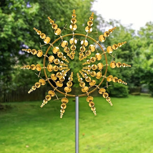 Metal Windmill 3D Kinetic Sculpture