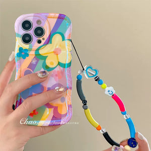 Dopamine Graffiti Flower iPhone Case