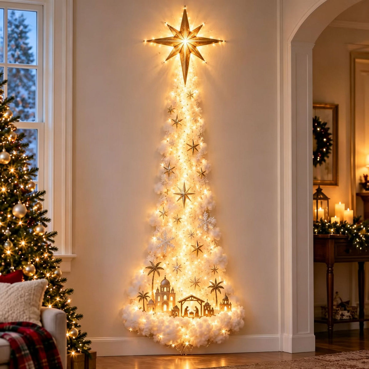 Christmas Cloud Tree Wall Decoration