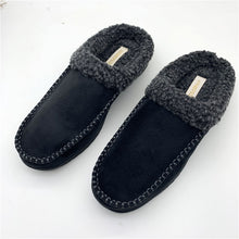 Load image into Gallery viewer, Men&#39;s Microsuede Moc Toe Clog Cuff Slipper
