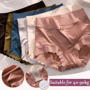 Premium Satin Antibacterial Ice Silk Moisture-absorbing Panties