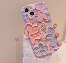 Load image into Gallery viewer, Ins Hot Oil Painting Flower iPhone Case
