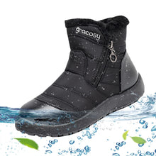 Cargar imagen en el visor de la galería, Women&#39;s Side Zipper Waterproof and Warm Cotton Boots
