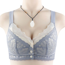 Load image into Gallery viewer, Women&#39;s Lace Front Button Adjustable Straps Bra
