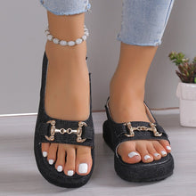 Cargar imagen en el visor de la galería, Women&#39;s Round Toe Open Toe Flat Sandals
