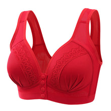 Load image into Gallery viewer, Push Up No Steel Rim Front Open Button Bra
