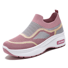 Cargar imagen en el visor de la galería, Fashion Spring And Summer Women Sports Shoes Thick Sole Middle Heel Slip On
