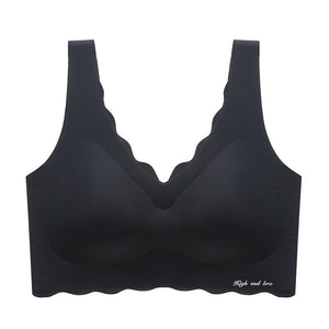 No Wire Ice Silk Seamless Bandeau Push-Up Bra