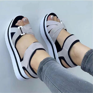 Women's Velcro Platform Comfort Sandals