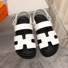 Cargar imagen en el visor de la galería, Women&#39;s New Summer Flat Hollow Velcro Sandals
