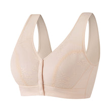Load image into Gallery viewer, Ladies Soft Cotton Front Button Wireless Bra
