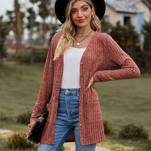 Cargar imagen en el visor de la galería, Sweaters for Women Cardigan Dressy Solid Open Front Long Knited Cardigan Sweater Fashion Loose Fit Coat Tops
