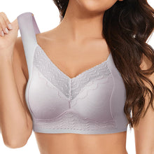 Cargar imagen en el visor de la galería, Women Solid Comfort Wireless Lace Bra
