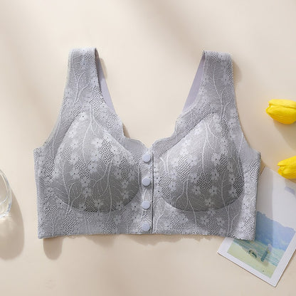 Front-Open Wire-Free Bra for Middle-Aged and Elderly