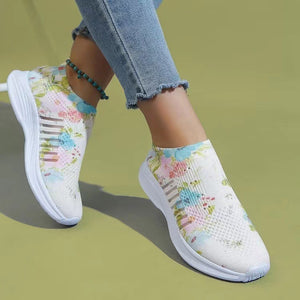 Women's Rhinestone Stretch Casual Breathable Sneakers