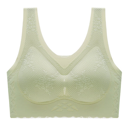 Women's comfortable latex breathable inner cup sleep bra