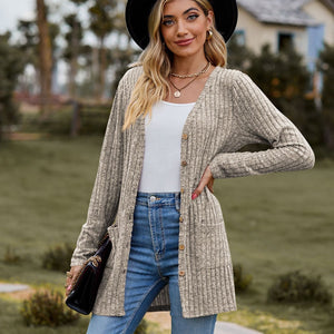 Sweaters for Women Cardigan Dressy Solid Open Front Long Knited Cardigan Sweater Fashion Loose Fit Coat Tops
