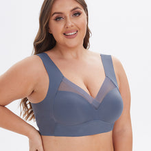 Cargar imagen en el visor de la galería, Integrated Fixed Cup GluE-free Plus Size Sports Bra
