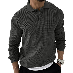 Jumpers for Men Solid Color Sweater Shirt Pullover Sweater