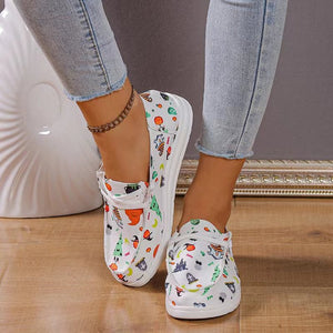 Halloween women's canvas casual shoes