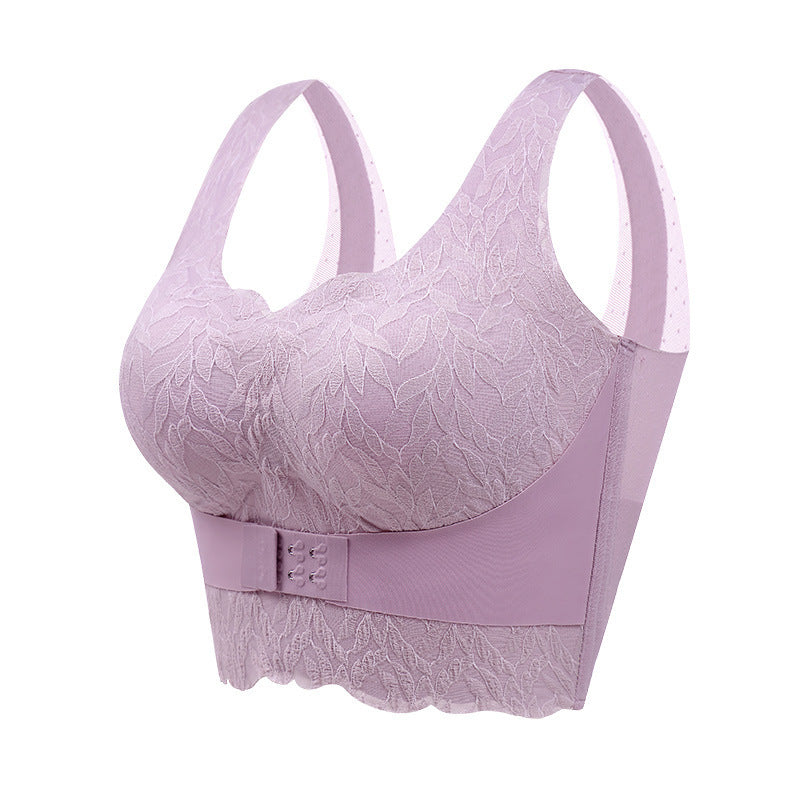 Women's Front Button Adjustable Seamless Sports Bra