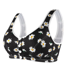 Cargar imagen en el visor de la galería, Women&#39;s wide shoulder strap front button printed underwear
