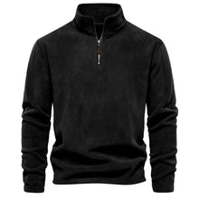 Load image into Gallery viewer, Men Fall/Winter Stand Collar Half-Zip Sweatshirt
