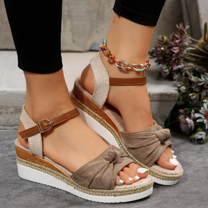 Summer Fish Mouth Bow Knot Sandals