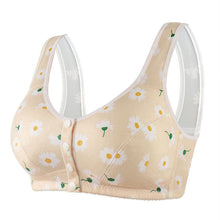 Cargar imagen en el visor de la galería, Women&#39;s wide shoulder strap front button printed underwear
