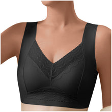 Cargar imagen en el visor de la galería, Women Solid Comfort Wireless Lace Bra
