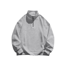 Load image into Gallery viewer, Men&#39;s Stand collar Sweatshirt Pullover Tops Fleece Half Zip Plain Sports
