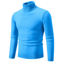 Load image into Gallery viewer, Men&#39;s Soft Cotton Slim Fit Turtleneck Sweater
