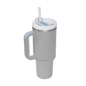 Stainless Steel Vacuum Insulated Tumbler with Lid and Straw for Water, Iced Tea or Coffee