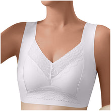 Cargar imagen en el visor de la galería, Women Solid Comfort Wireless Lace Bra
