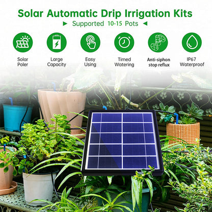 Solar Automatic Plant Self Watering Devices- Solar Drip Irrigation System