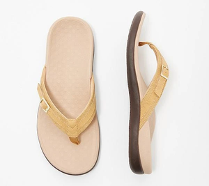 THONG SLIPPERS WITH BUCKLE DETAIL