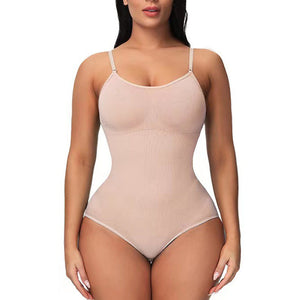 Tummy control body shaper one piece underwear with bra