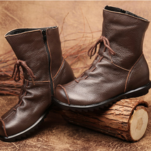 Cargar imagen en el visor de la galería, New winter low heel warm short boots
