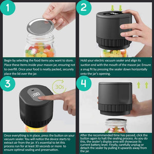 Portable Mason Jar Vacuum Sealer