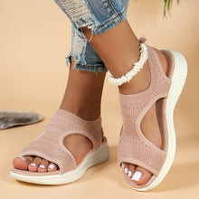 Cargar imagen en el visor de la galería, Women&#39;s Fish Mouth Knitted Wide Foot Sandals
