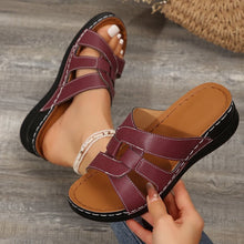 Cargar imagen en el visor de la galería, Women&#39;s Hollow Wedge Thick Sole Casual Sandals
