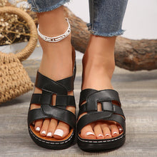 Cargar imagen en el visor de la galería, Women&#39;s Hollow Wedge Thick Sole Casual Sandals
