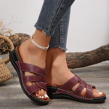 Cargar imagen en el visor de la galería, Women&#39;s Hollow Wedge Thick Sole Casual Sandals
