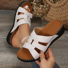 Cargar imagen en el visor de la galería, Women&#39;s Hollow Wedge Thick Sole Casual Sandals
