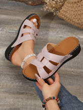 Cargar imagen en el visor de la galería, Women&#39;s Hollow Wedge Thick Sole Casual Sandals
