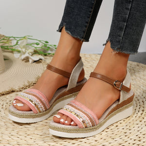 Womens Width Sandals Flat Wedge Sandals