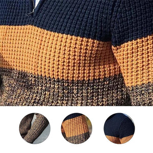 V-hals Kleur Gebreide Coltrui Sweater