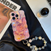 Cargar imagen en el visor de la galería, Oil Painting Flower Bracelet iPhone Case

