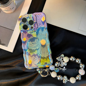 Oil Painting Flower Bracelet iPhone Case