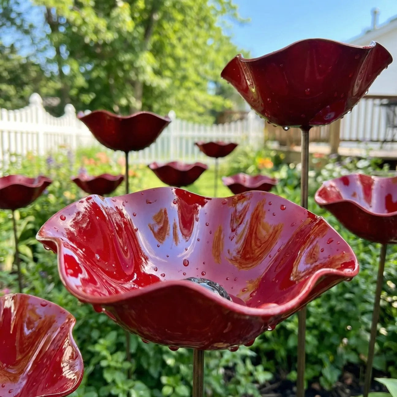 💖🎁2026 Mother's Day Gifts 50% Off--🎁Metal Flower Garden Stake🐦